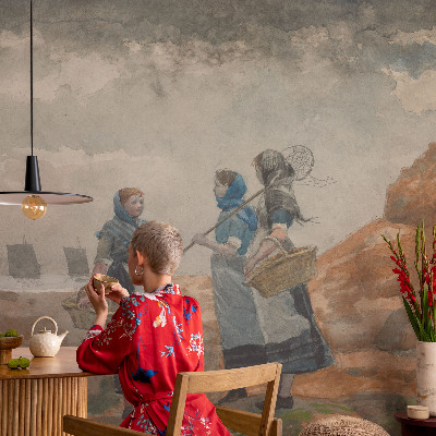 Fototapet la comandă pentru dormitor Ornament vegetal