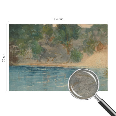 Fototapet pentru dormitor Pasăre cu flori