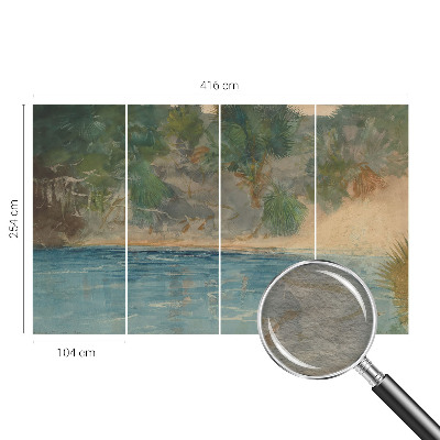 Fototapet pentru dormitor Pasăre cu flori