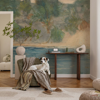 Fototapet pentru dormitor Pasăre cu flori