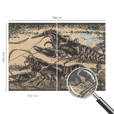 Fototapet decorativ pe perete Pajiște cu flori