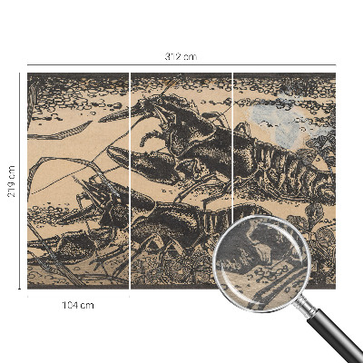 Fototapet decorativ pe perete Pajiște cu flori