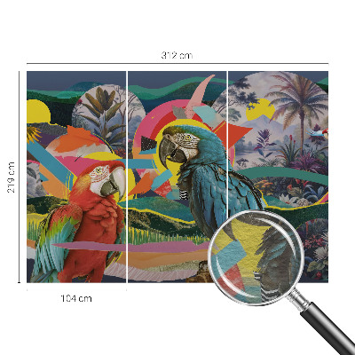 Fototapet modern pentru living Artă cu pisici