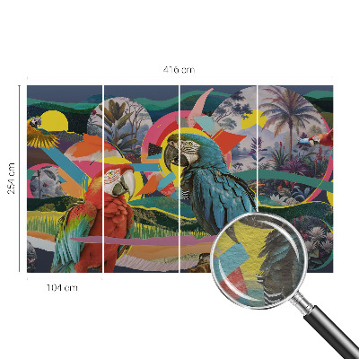 Fototapet modern pentru living Artă cu pisici