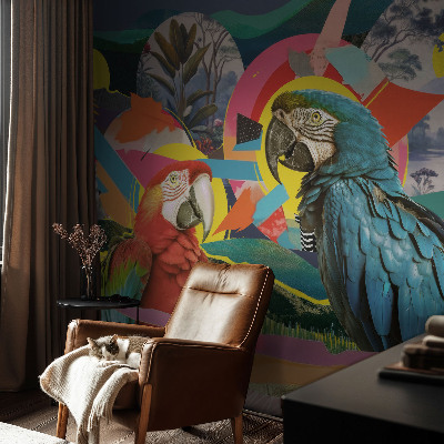 Fototapet modern pentru living Artă cu pisici