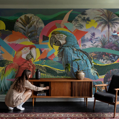 Fototapet modern pentru living Artă cu pisici