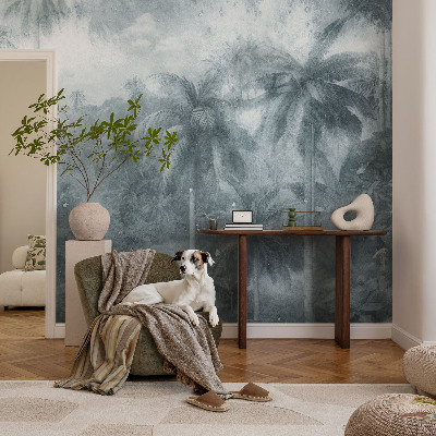 Fototapet modern pentru living Cuplu de păsări