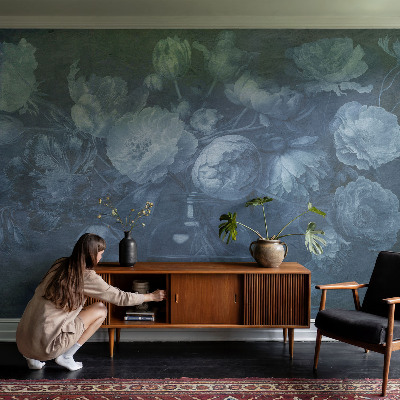 Fototapet pentru dormitor Ilustrație orhidee