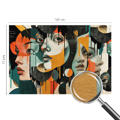 Tapet foto vlies Femeie cu trandafiri