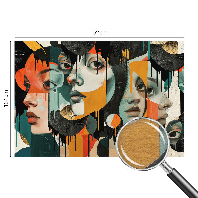 Tapet foto vlies Femeie cu trandafiri