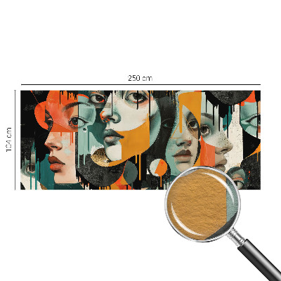 Tapet foto vlies Femeie cu trandafiri