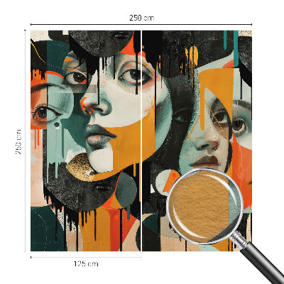 Tapet foto vlies Femeie cu trandafiri