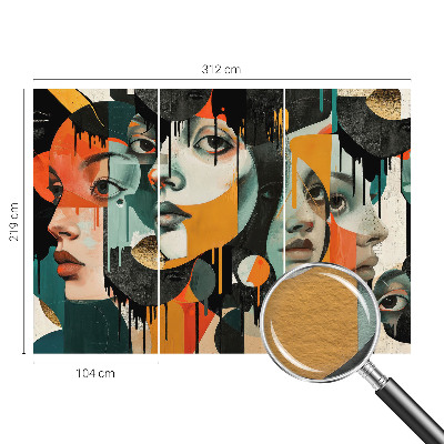 Tapet foto vlies Femeie cu trandafiri