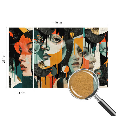 Tapet foto vlies Femeie cu trandafiri