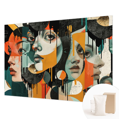 Tapet foto vlies Femeie cu trandafiri