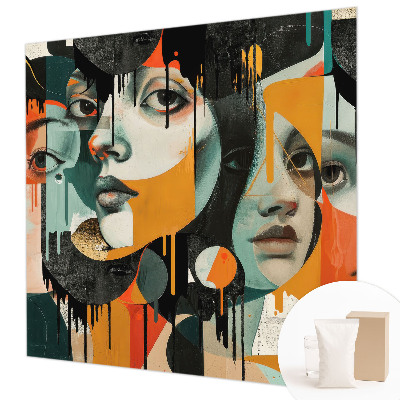 Tapet foto vlies Femeie cu trandafiri