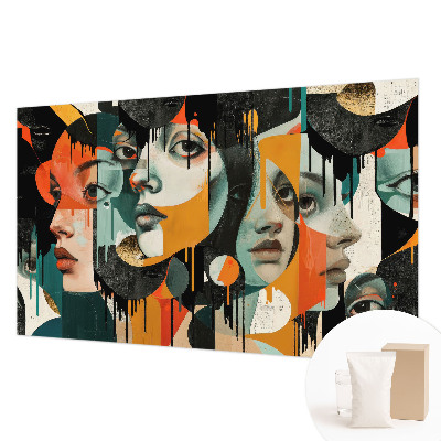 Tapet foto vlies Femeie cu trandafiri