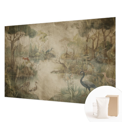 Fototapet vlies pentru living cu un peisaj industrial