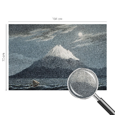 Fototapet la comandă pentru dormitor Månebelyst nat