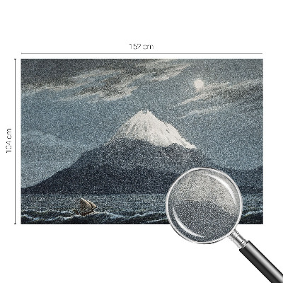 Fototapet la comandă pentru dormitor Månebelyst nat