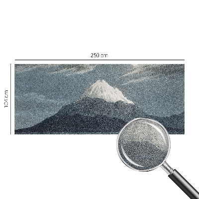 Fototapet la comandă pentru dormitor Månebelyst nat