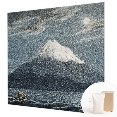 Fototapet la comandă pentru dormitor Månebelyst nat