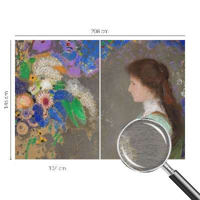 Fototapet modern pentru living Flori de lotus