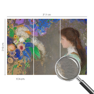 Fototapet modern pentru living Flori de lotus