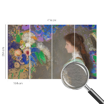 Fototapet modern pentru living Flori de lotus