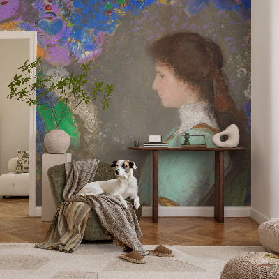 Fototapet modern pentru living Flori de lotus