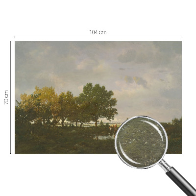 Fototapet la comandă pentru dormitor Pacea pădurii