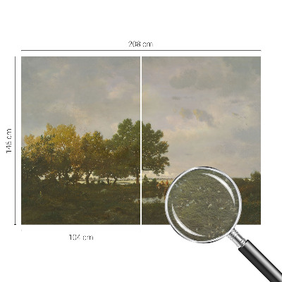 Fototapet la comandă pentru dormitor Pacea pădurii