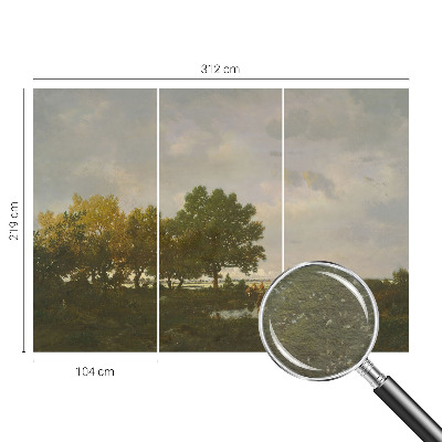 Fototapet la comandă pentru dormitor Pacea pădurii