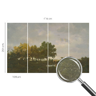 Fototapet la comandă pentru dormitor Pacea pădurii