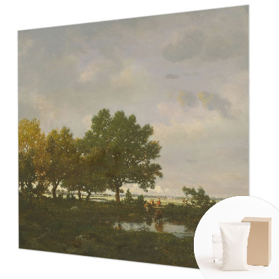 Fototapet la comandă pentru dormitor Pacea pădurii