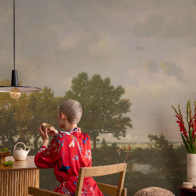 Fototapet la comandă pentru dormitor Pacea pădurii