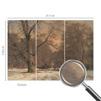 Fototapet pe perete Peisaj de iarnă