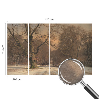 Fototapet pe perete Peisaj de iarnă