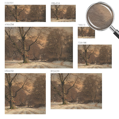 Fototapet pe perete Peisaj de iarnă