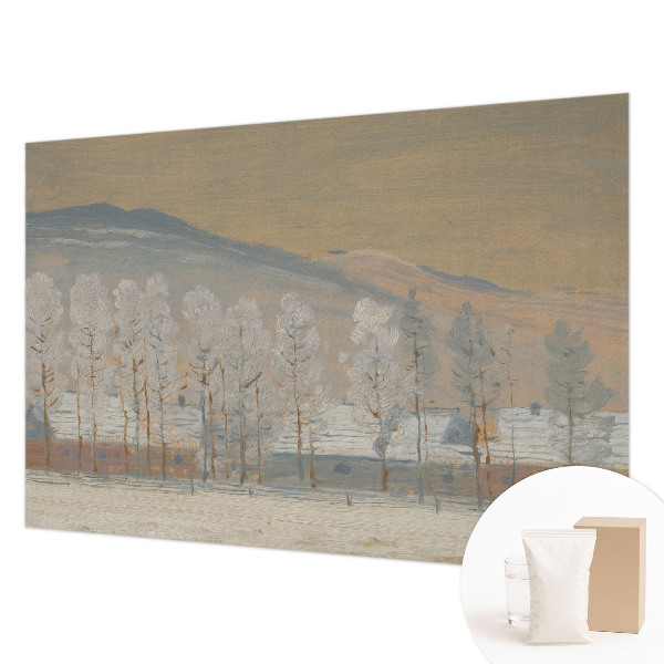 Fototapet modern pentru living Coș cu flori