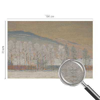 Fototapet modern pentru living Coș cu flori