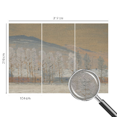 Fototapet modern pentru living Coș cu flori