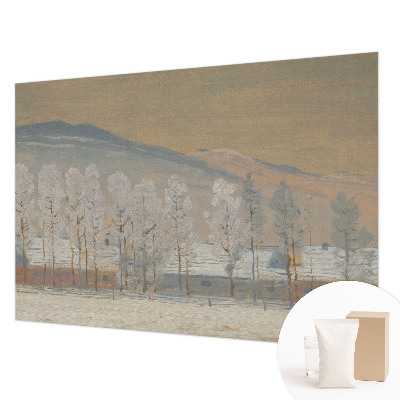 Fototapet modern pentru living Coș cu flori