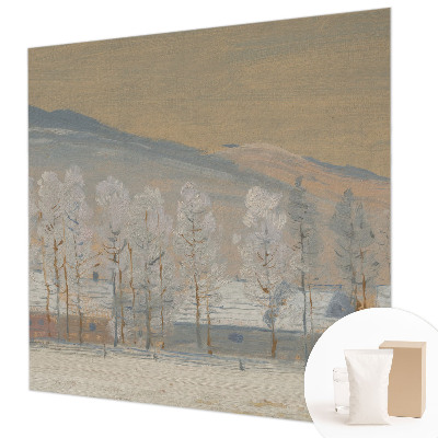 Fototapet modern pentru living Coș cu flori