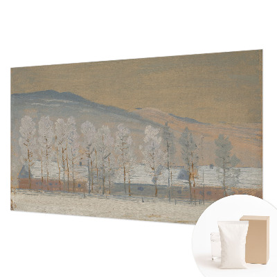 Fototapet modern pentru living Coș cu flori