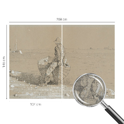 Fototapet vlies pentru copii Reflecție pe malul mării