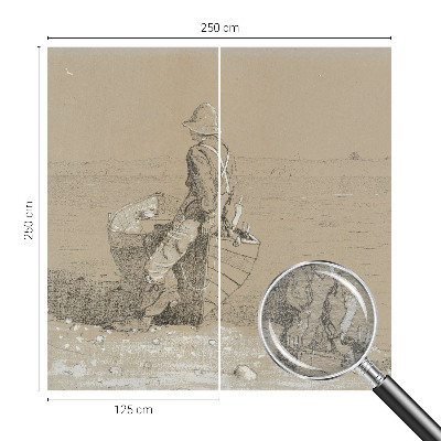 Fototapet vlies pentru copii Reflecție pe malul mării