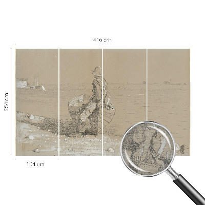 Fototapet vlies pentru copii Reflecție pe malul mării