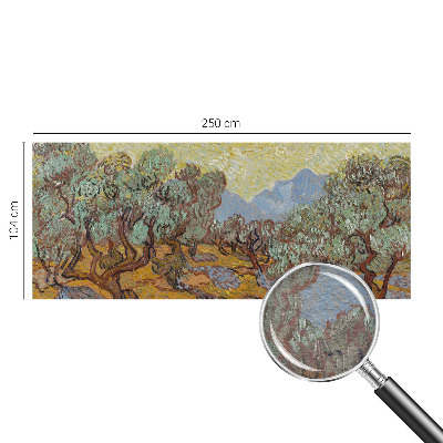 Fototapet modern pentru living Flori pastelate