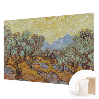 Fototapet modern pentru living Flori pastelate